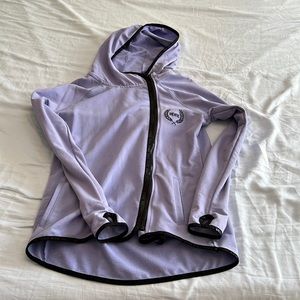 Victoria’s Secret pink asymmetrical full zip with thumb holes